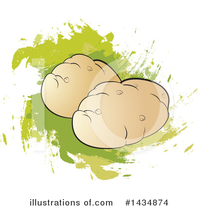 Royalty-Free (RF) Potato Clipart Illustration by Lal Perera - Stock Sample #1434874