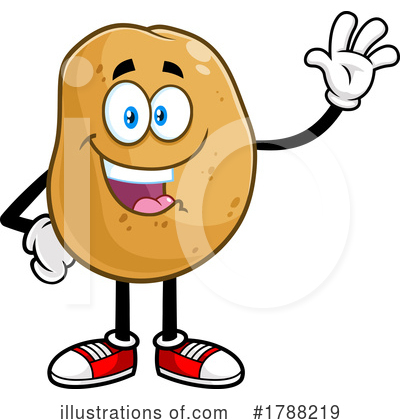 Potato Character Clipart #1788219 by Hit Toon