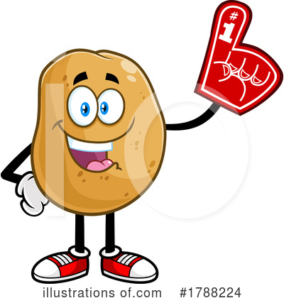 Potato Character Clipart #1788224 by Hit Toon