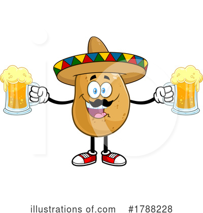 Potato Character Clipart #1788228 by Hit Toon