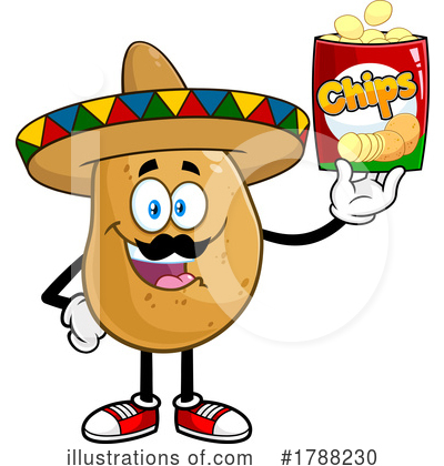 Potato Character Clipart #1788230 by Hit Toon