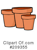 Pots Clipart #209355 by Hit Toon