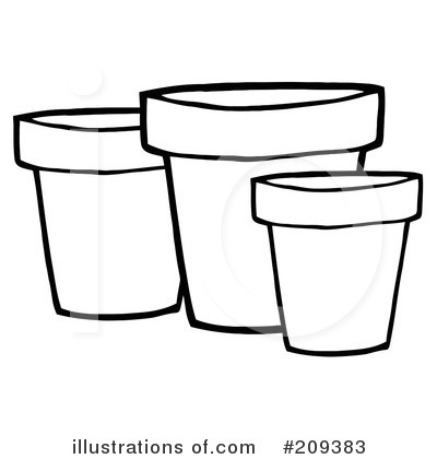 Royalty-Free (RF) Pots Clipart Illustration by Hit Toon - Stock Sample #209383