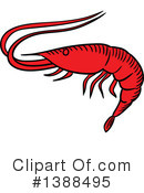 Prawn Clipart #1388495 by Vector Tradition SM