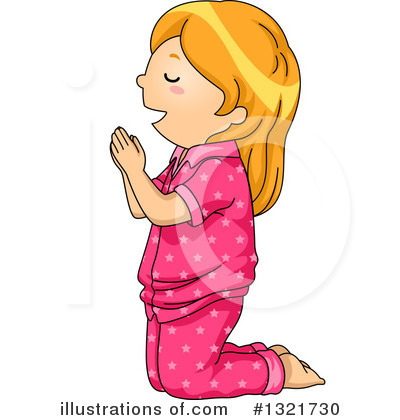 Royalty-Free (RF) Praying Clipart Illustration by BNP Design Studio - Stock Sample #1321730