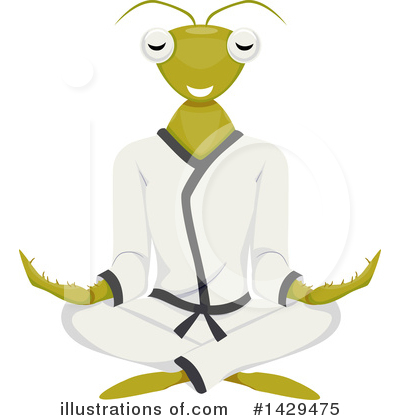 Royalty-Free (RF) Praying Mantis Clipart Illustration by BNP Design Studio - Stock Sample #1429475