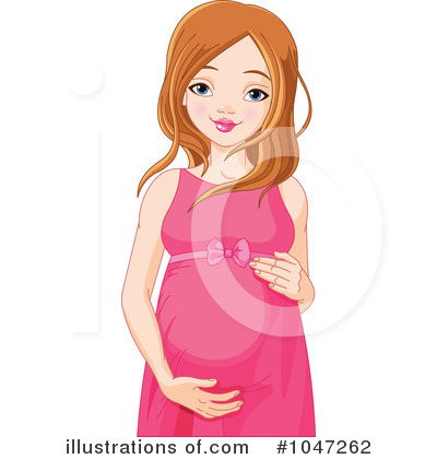Royalty-Free (RF) Pregnant Clipart Illustration by Pushkin - Stock Sample #1047262