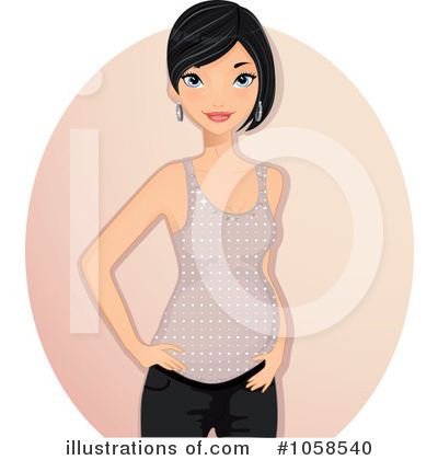 Pregnant Clipart #1058540 by Melisende Vector