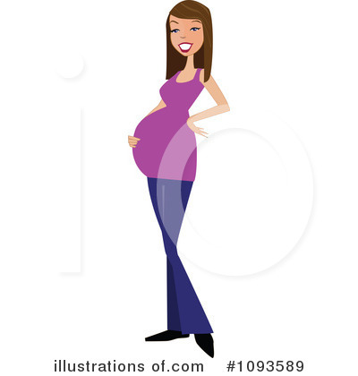 Pregnant Clipart #1093589 by peachidesigns