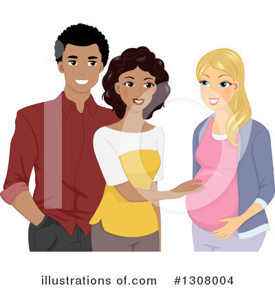 Royalty-Free (RF) Pregnant Clipart Illustration by BNP Design Studio - Stock Sample #1308004
