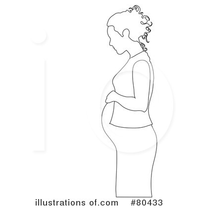 Royalty-Free (RF) Pregnant Clipart Illustration by Pams Clipart - Stock Sample #80433