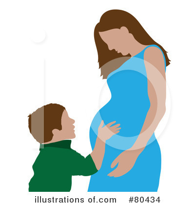 Royalty-Free (RF) Pregnant Clipart Illustration by Pams Clipart - Stock Sample #80434