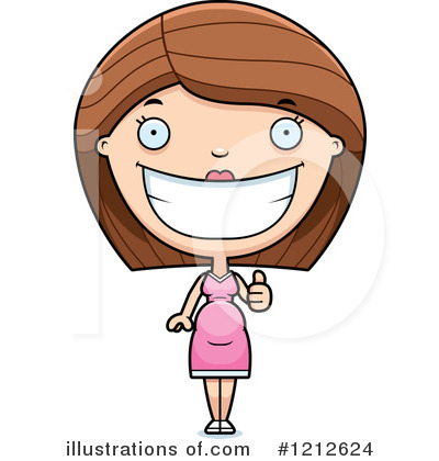 Royalty-Free (RF) Pregnant Woman Clipart Illustration by Cory Thoman - Stock Sample #1212624