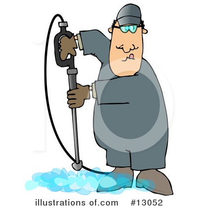 Royalty-Free (RF) Pressure Washer Clipart Illustration by djart - Stock Sample #13052