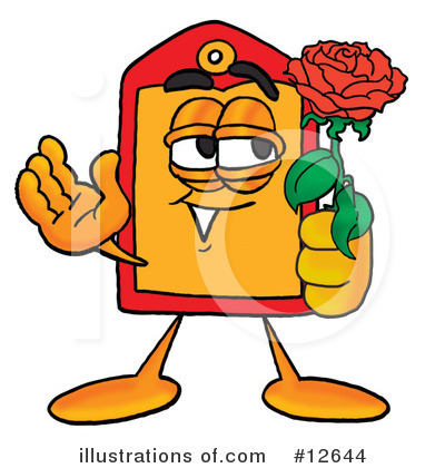 Royalty-Free (RF) Price Tag Character Clipart Illustration by Mascot Junction - Stock Sample #12644