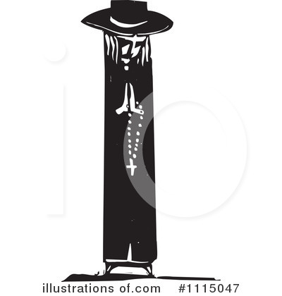 Royalty-Free (RF) Priest Clipart Illustration by xunantunich - Stock Sample #1115047