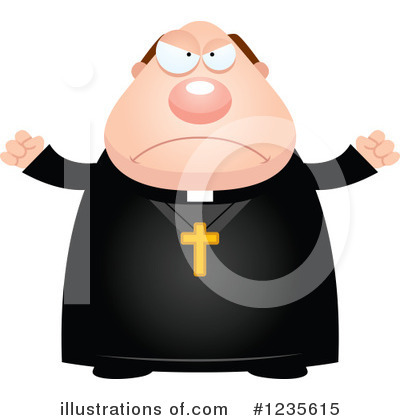Royalty-Free (RF) Priest Clipart Illustration by Cory Thoman - Stock Sample #1235615