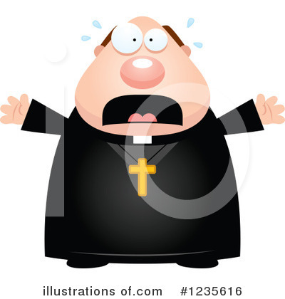 Royalty-Free (RF) Priest Clipart Illustration by Cory Thoman - Stock Sample #1235616