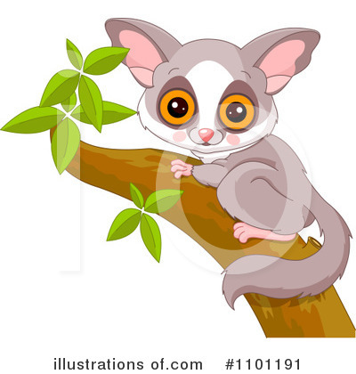 Royalty-Free (RF) Primate Clipart Illustration by Pushkin - Stock Sample #1101191