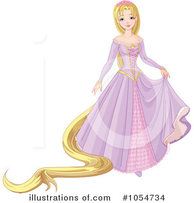 Royalty-Free (RF) Princess Clipart Illustration by Pushkin - Stock Sample #1054734