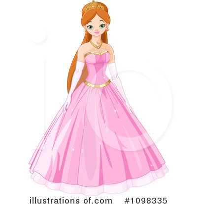 Royalty-Free (RF) Princess Clipart Illustration by Pushkin - Stock Sample #1098335