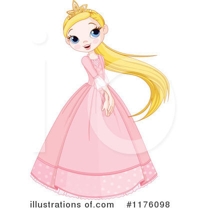 Royalty-Free (RF) Princess Clipart Illustration by Pushkin - Stock Sample #1176098