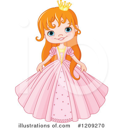 Royalty-Free (RF) Princess Clipart Illustration by Pushkin - Stock Sample #1209270