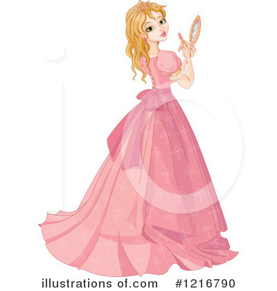 Royalty-Free (RF) Princess Clipart Illustration by Pushkin - Stock Sample #1216790