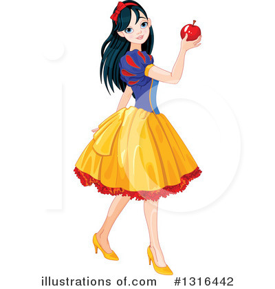 Royalty-Free (RF) Princess Clipart Illustration by Pushkin - Stock Sample #1316442