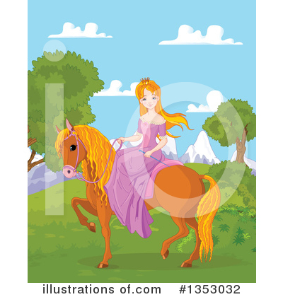 Royalty-Free (RF) Princess Clipart Illustration by Pushkin - Stock Sample #1353032