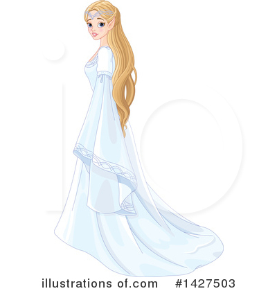 Royalty-Free (RF) Princess Clipart Illustration by Pushkin - Stock Sample #1427503