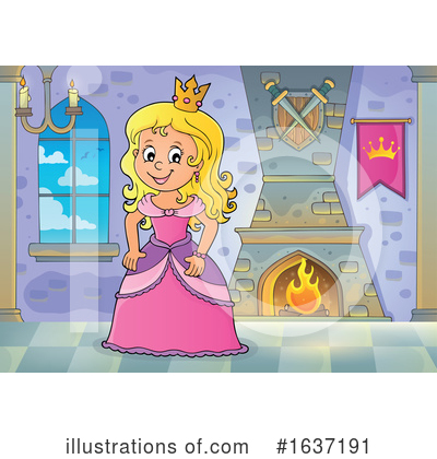 Royalty-Free (RF) Princess Clipart Illustration by visekart - Stock Sample #1637191