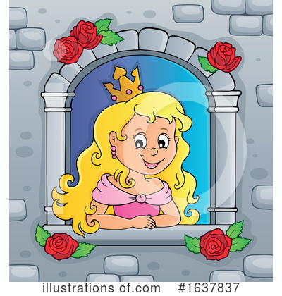 Royalty-Free (RF) Princess Clipart Illustration by visekart - Stock Sample #1637837