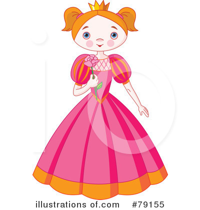 Royalty-Free (RF) Princess Clipart Illustration by Pushkin - Stock Sample #79155