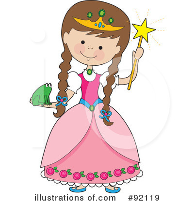 Royalty-Free (RF) Princess Clipart Illustration by Maria Bell - Stock Sample #92119