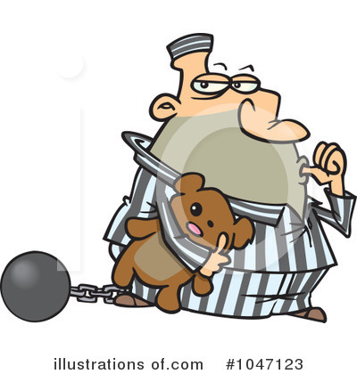 Royalty-Free (RF) Prisoner Clipart Illustration by toonaday - Stock Sample #1047123