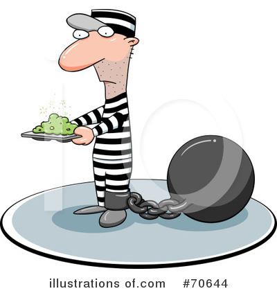 Royalty-Free (RF) Prisoner Clipart Illustration by jtoons - Stock Sample #70644