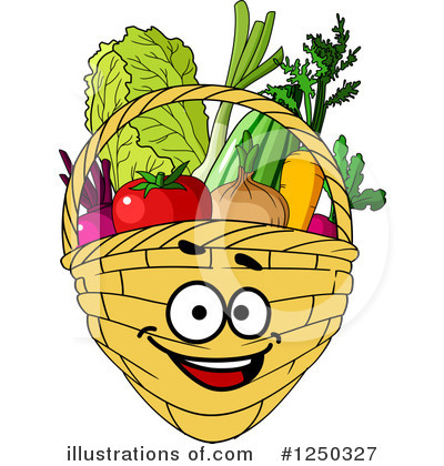 Basket Clipart #1250327 by Vector Tradition SM