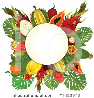 Mangosteen Clipart #1432973 by Vector Tradition SM