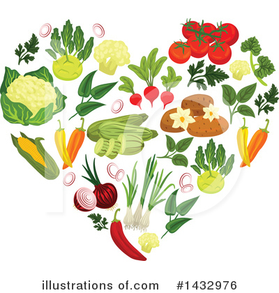 Cauliflower Clipart #1432976 by Vector Tradition SM