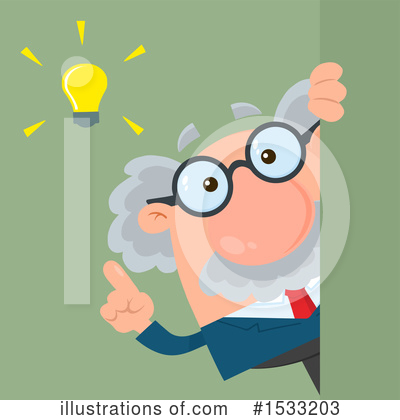 Royalty-Free (RF) Professor Clipart Illustration by Hit Toon - Stock Sample #1533203