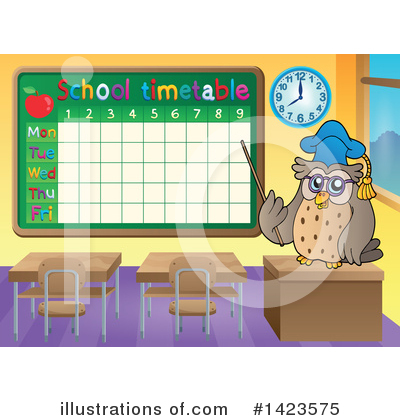 School Time Table Clipart #1423575 by visekart