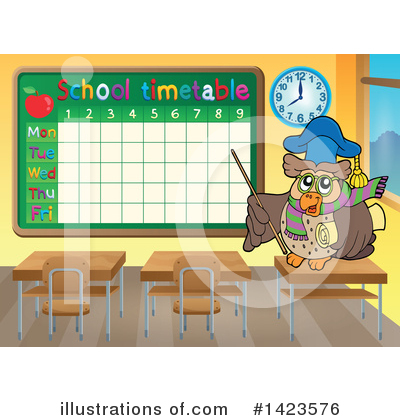 School Timetable Clipart #1423576 by visekart