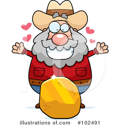 Royalty-Free (RF) Prospector Clipart Illustration by Cory Thoman - Stock Sample #102491