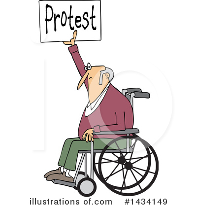Royalty-Free (RF) Protestor Clipart Illustration by djart - Stock Sample #1434149
