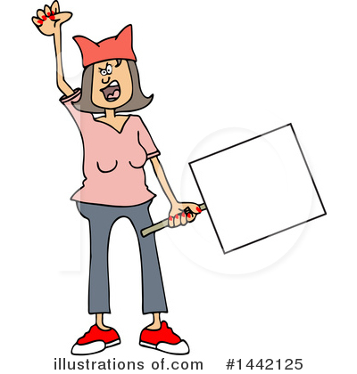Royalty-Free (RF) Protestor Clipart Illustration by djart - Stock Sample #1442125