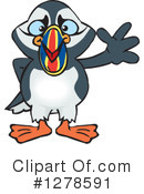 Puffin Clipart #1278591 by Dennis Holmes Designs