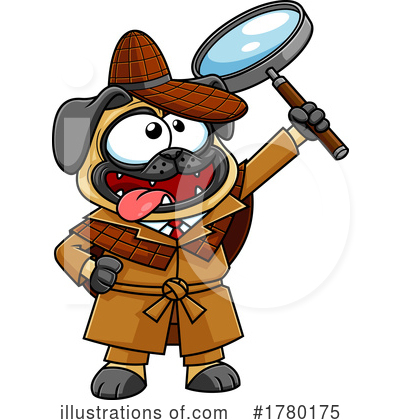 Pug Clipart #1780175 by Hit Toon