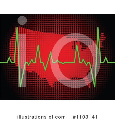 Heart Beat Clipart #1103141 by Andrei Marincas