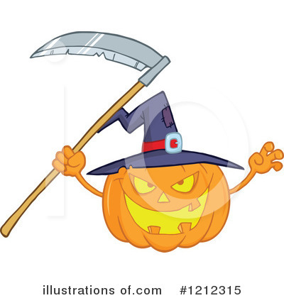 Royalty-Free (RF) Pumpkin Clipart Illustration by Hit Toon - Stock Sample #1212315